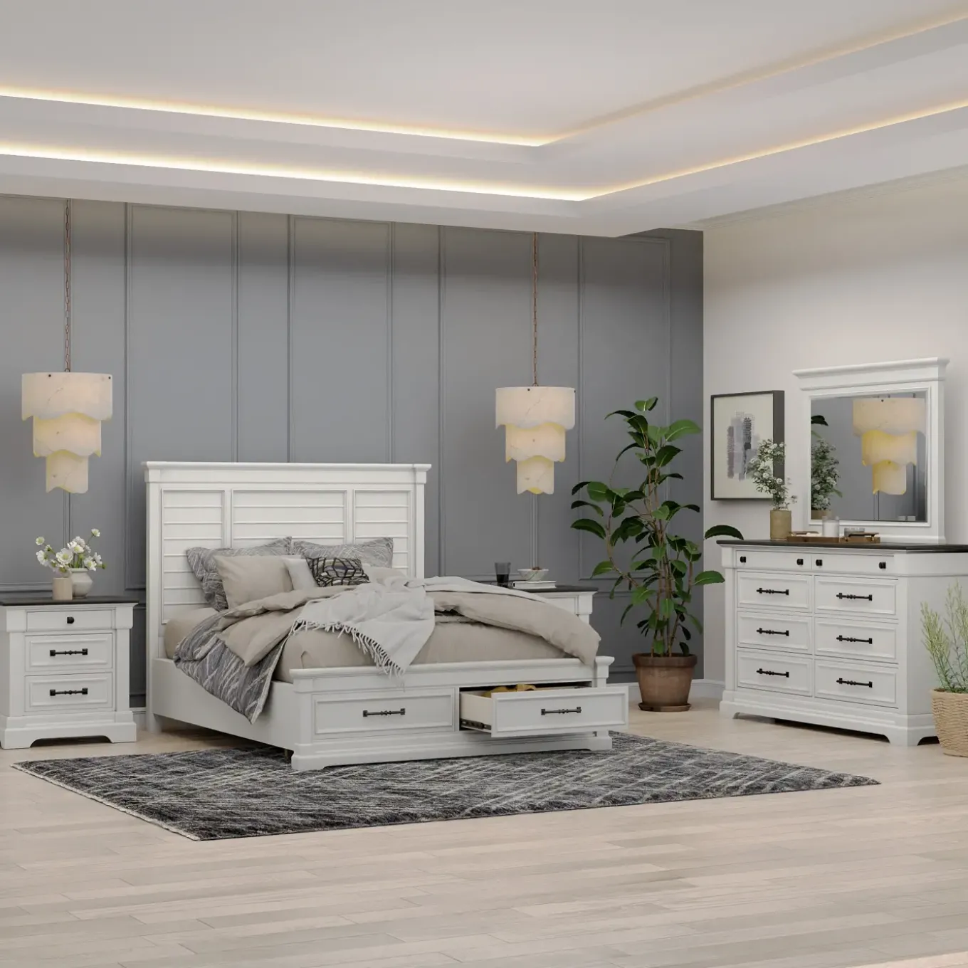 Sheridan White Bedroom Set