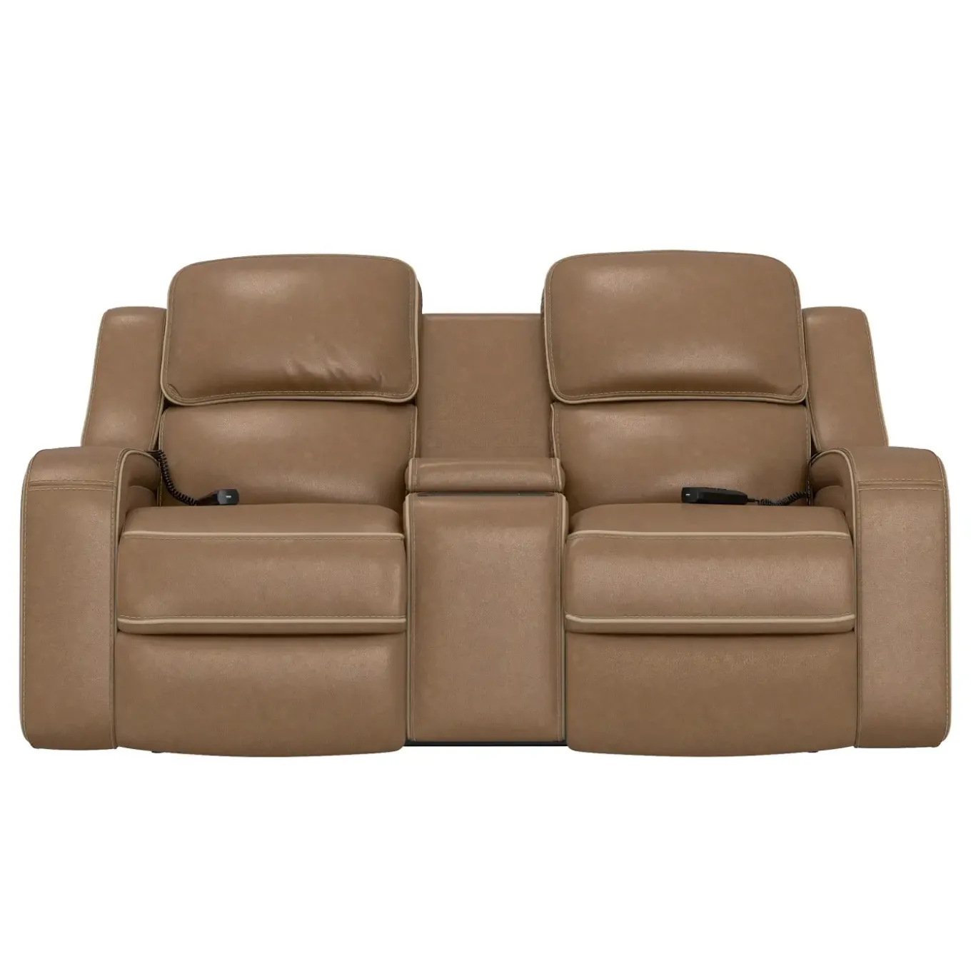 Soundwave Living Room Set Immersive Power Leather Reclining Sofa & Loveseat