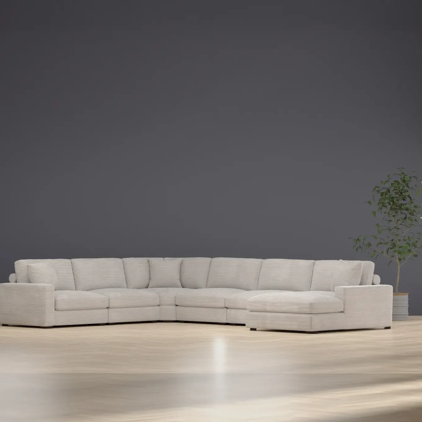 Sydney 6pc Right Chaise Sectional