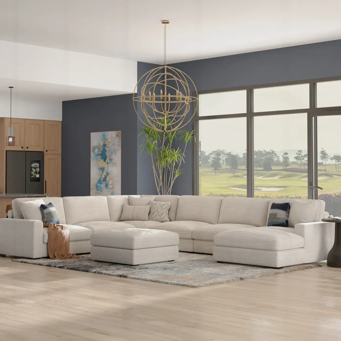 Sydney 6pc Right Chaise Sectional