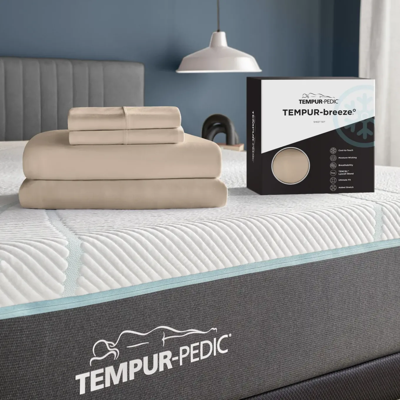 Tempur Breeze Cooling Sand Sheet Set