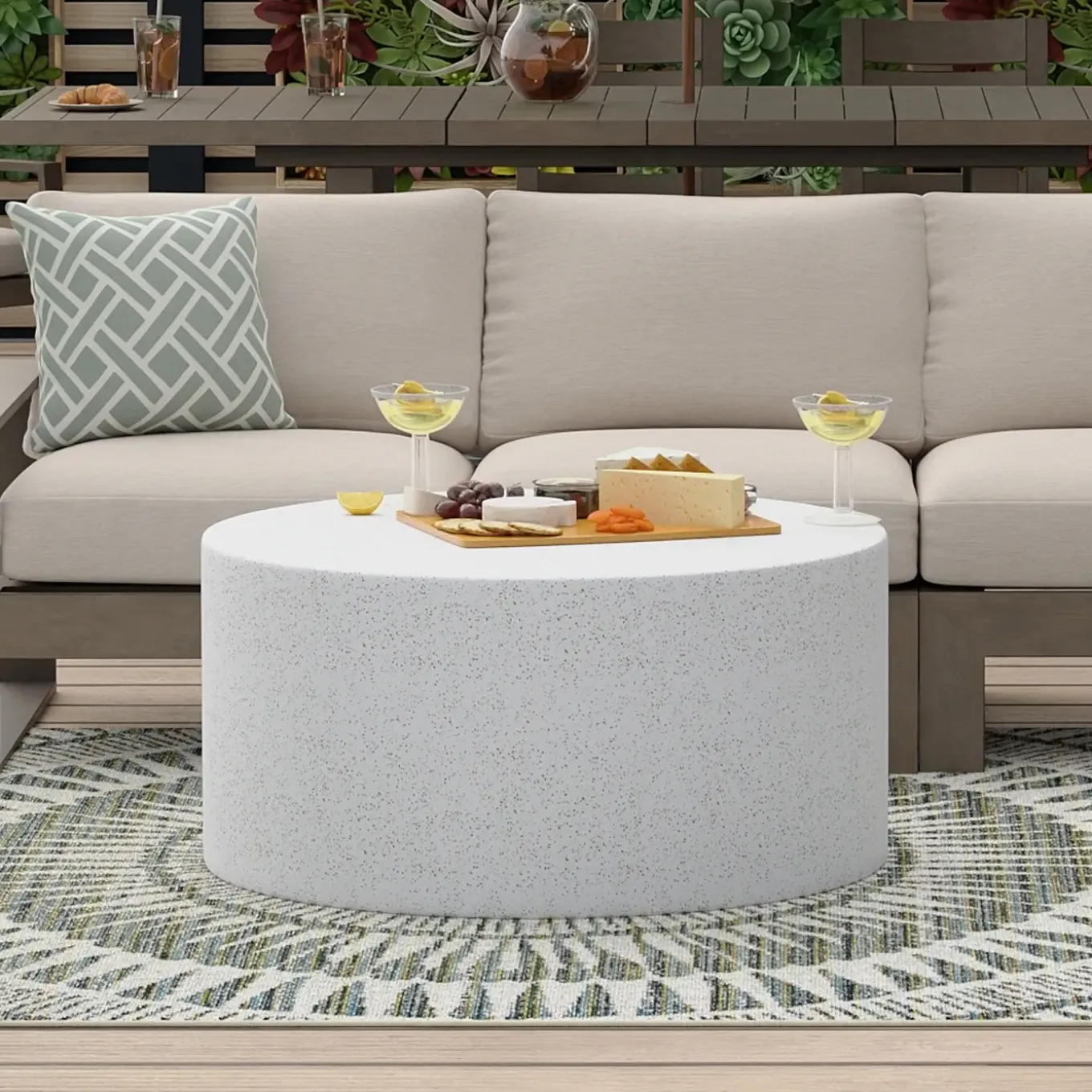 Terrazzo Outdoor Cocktail Table
