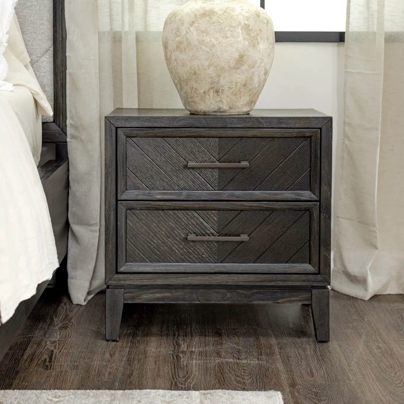 Torino 2 Drawer Nightstand