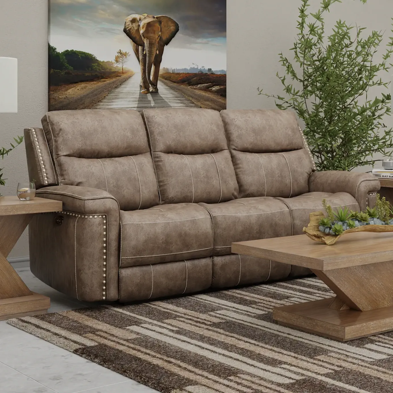 Triplex Power Triple Reclining Sofa