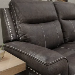 Triplex Reclining Console Loveseat