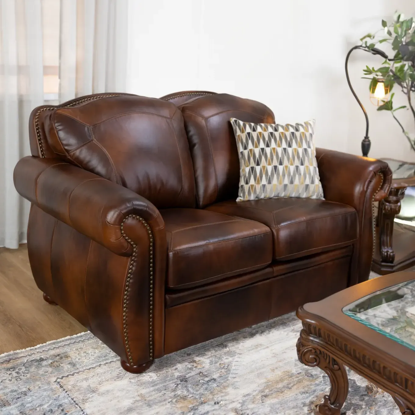 Tuscan Leather Living Room Set